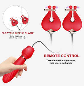 Nippel klemmen Vibrierende Brust clips Nippels timulator für Frauen <span class=keywords><strong>Wired</strong></span> <span class=keywords><strong>Clitoral</strong></span> Vibrators Dildo Sexspielzeug für Frauen Reife - Product Image 4