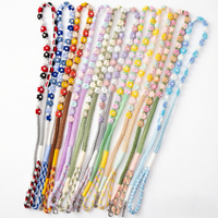 Laisse pour animaux de compagnie tressée à la main avec motif floral, laisse de promenade personnalisable pour chien et chat, accessoires pour animaux de compagnie doux et durables de style macramé