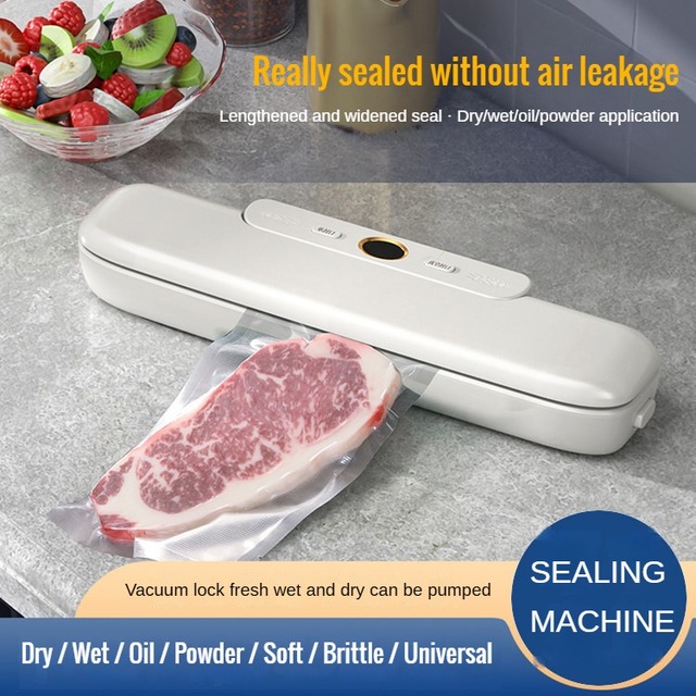 Electric Portable Vacuum Food Preservation Packing Plastic Vacuum Sealer Machine