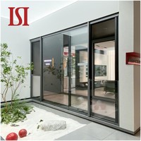 Ventana Corredera de Aluminio GAMAY de Alta Gama, Resistente a Huracanes, con Vidrio, Acero Inoxidable, Barandilla Antiviento y Sistema de Drenaje Francés