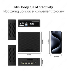 Mini PC Pare-feu Topton 4x2.5G LAN Intel <span class=keywords><strong>J5005</strong></span> <span class=keywords><strong>J4105</strong></span> N4100 4 Cœurs Ordinateur NAS MSATA+2.5 Pouces SATA PfSense Proxmox Serveur Domestique - Product Image 5
