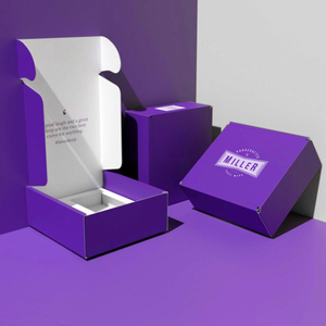 กล่องกระดาษแข็งลูกฟูกแข็งวัสดุรีไซเคิลเป็นมิตรกับสิ่งแวดล้อมโลโก้ออกแบบได้ตามต้องการ - Product Image 1