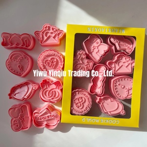 <span class=keywords><strong>Emporte</strong></span>-pièces sur le thème de la Saint-<span class=keywords><strong>Valentin</strong></span>, 8 pièces/ensemble, en plastique, cœur, amour, moule à biscuits en pâte à sucre - Product Image 1