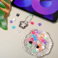 Capuchon anti-poussière transparent en PC coloré avec boucle, protège-poussière USB pour iPhone, tablette, ordinateur portable, port de charge Type C