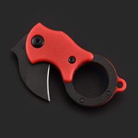 Opvouwbaar Hawkbill-gereedschap met aangepast logo, compact sleutelhangerhanger, roestvrij staal, snijgereedschap voor Amazon retailers, groothandelslevering