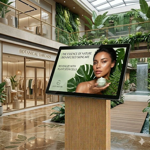 2026 All One PC 23.6-Inch Full HD Capacitive Touch Digital Poster Text Animation for Retail Store Shopping Wayfinding Education