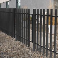 Clôture en alliage d'aluminium, taille personnalisable, revêtement poudré, design moderne durable, sécurité pour la maison, la piscine et la cour, style 10*50