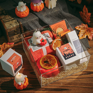 Halloween <b>Candle</b> Handmade Model Practical Small Gift Atmosphere Creative Clothing Fragrance Pumpkin Aromatherapy Wax Decoration - Product Image 3