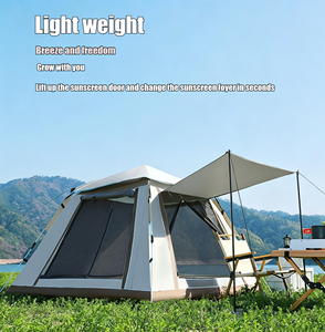 <span class=keywords><strong>Tente</strong></span> de camping portable pour 3-4 personnes, entièrement automatique, à ouverture rapide, une chambre, utilisable en toutes saisons, pour la protection contre le soleil et la pluie - Product Image 3