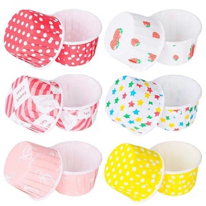 Moldes para hornear con borde enrollado impermeables de la marca <span class=keywords><strong>KaIKe</strong></span>, directos de fábrica, grandes, medianos y pequeños, recubiertos de almidón, de pulpa química-mecánica para muffins - Product Image 2