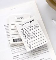 Bloc-notes de couverture Kraft en forme personnalisée de haute qualité format de poche papier magnétique collant bloc-notes mémo déchiré pour l'école et le bureau