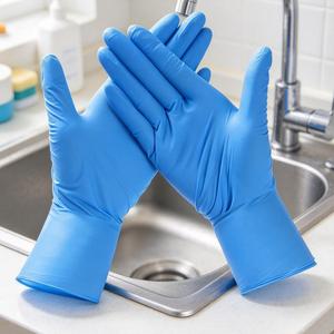 Gants jetables en nitrile, épaisseur moyenne, imperméables, pour la maison, la cuisine, les fournitures de nettoyage, vente en gros, OEM - Product Image 6