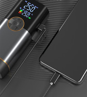 7,4 V 150 PSI bomba de inflado de apagado automático 5000mAh bomba de neumático eléctrica de alta presión recargable para bicicleta de coche