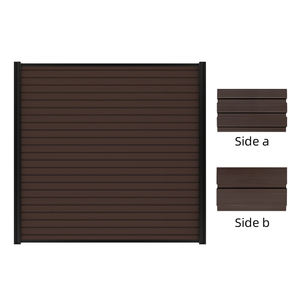 Clôture de jardin moderne étanche et anticorrosion en composite bois-plastique sans peinture pour l'extérieur pour la rénovation de la cour avant - Product Image 4