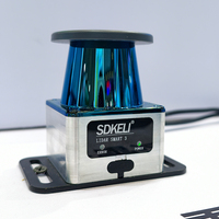 Sensor LiDAR Penghindar Rintangan Industri 2D 270 Derajat Resolusi Sudut 0,1 Derajat 64 Zona untuk Robot Bergerak