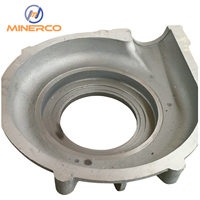 MINERCO Doublure de volute pour pompe centrifuge à boue en alliage de chrome haute résistance au frottement sablée MH1110 Certifiée ISO 9001 pour l'exploitation minière