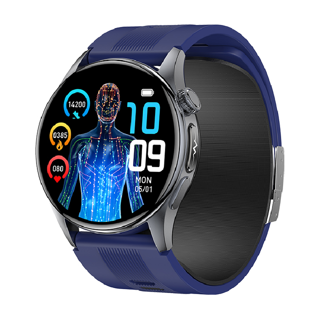 S200 AMOLED Blood Pressure Smart Health Watch ECG Blood Oxygen Heart Rate Sleep Monitoring Alarm Clock IP67 Waterproof Silicone