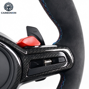 Volant sport en cuir en fibre de carbone série M pour M3/M5 - Product Image 4