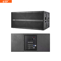 SUB9006AS Caisson de basses actif professionnel double 18 pouces en contreplaqué Neo LF avec module amplificateur à aimant de 100 mm 1500W pour bar/spectacle/scène