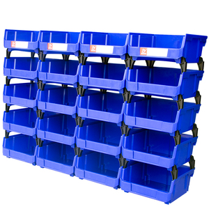 Stack Plastic parts bin Warehouse Shelf Spare Plastic Material stackable Storage bins
