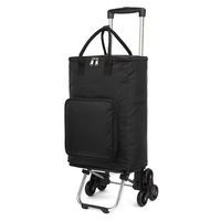 Sac de camping-car pliable et portable personnalisé chariot de supermarché chariot d'épicerie à roulettes pour magasin