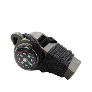 Silbato de supervivencia para acampar al aire libre <span class=keywords><strong>3</strong></span> en 1 con termómetro y kit de supervivencia con brújula - Product Image 3
