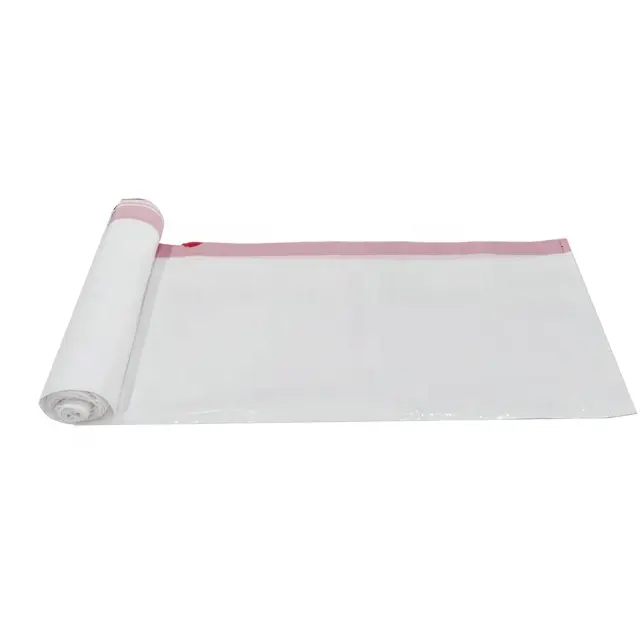 Sac à ordures en plastique biodégradable transparent Sac poubelle en plastique personnalisé de 13 gallons avec cordon de serrage en rouleaux