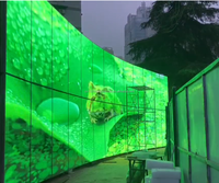 Verre LED Transparent Personnalisé Étanche Vidéo Mur Affichage Intérieur Écran IP65 SDK P2 Led Panneau Intérieur Suspendu & Fixe 20mm