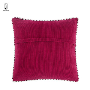 <span class=keywords><strong>Federa</strong></span> per <span class=keywords><strong>cuscino</strong></span> natalizia solida rossa fodera per <span class=keywords><strong>cuscino</strong></span> personalizzata decorativa morbida a righe <span class=keywords><strong>con</strong></span> <span class=keywords><strong>bordo</strong></span> ricamato bianco per divano divano - Product Image 5