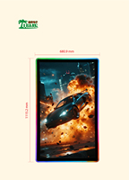 49-Zoll 4K UHD Vertikaler Arcade-Spielautomaten-Monitor mit PCAP-Touch-LED-Halo-Bildschirm für Münzbetriebene Spielkabinen