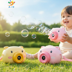 Jouets pour enfants AJB, cadeau pour enfants, produit d'extérieur, simulation de dessin animé, petit cochon, lumières, effets sonores, matériau ABS, appareil photo à bulles pour enfants - Product Image 6