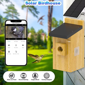 Caméra de Nid d'Oiseau à Faible Consommation d'Énergie, Grand Angle de Vision, 5MP, avec Vision Nocturne, Wi-Fi, Solaire, Garantie 1 An - Product Image 3