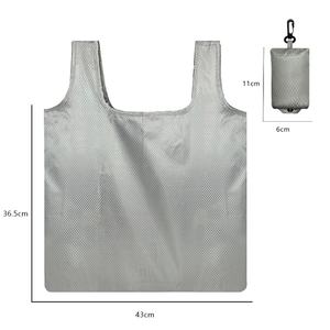 Sacs d'épicerie écologiques en nylon et polyester recyclés, imperméables, réutilisables, pliables, avec poignée en corde - Product Image 3