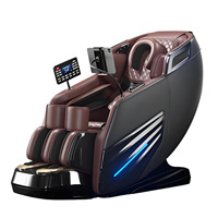 Sillón de Masaje Eléctrico de Lujo Multifuncional con Gravedad Cero, Riel SL, Activación por Voz, Masaje Mecánico 4D con Manos y Calefacción Corporal Completa