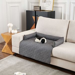 Waterproof Pet Mat Square U-Shaped <b>Dog</b> <b>Bed</b> With Pillow <b>For</b> <b>Sofa</b> Car Use - Product Image 1