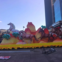 Galoppierende Pferde 3D Animal Lantern Parade Float für chinesische Neujahrs festivals und Mall Promotions