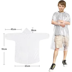 Impermeable Desechable <span class=keywords><strong>de</strong></span> Plástico para Adultos y Niños, para Emergencias, Pesca, Viajes, Camping, Senderismo, Ropa Impermeable Portátil - Product Image 6
