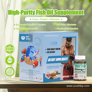 Gélules d'huile de poisson oméga-3 à revêtement entérique – Sans arôme de poisson, favorisent la santé oculaire pour les personnes soucieuses de leur vision, haute puissance, à prendre quotidiennement - Product Image 2