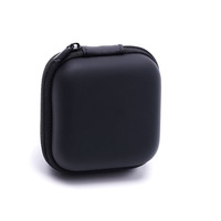 Boîte de rangement de câble de chargeur de casque à fermeture éclair exquise Bouchons d'oreille housse de protection contre la compression sac de rangement boîte de rangement Eva