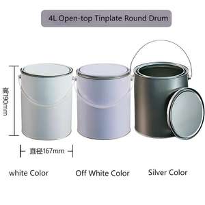 Grande bouche personnalisable 10L 18L <span class=keywords><strong>20L</strong></span> métal fer blanc seau <span class=keywords><strong>vide</strong></span> baril et canettes pour peinture mastic produits chimiques - Product Image 5