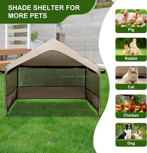 Tenda <span class=keywords><strong>Extra</strong></span> <span class=keywords><strong>Large</strong></span> per cani da esterno grande copertura per canile con finestre a rete su tre lati - Product Image 6