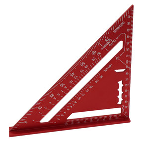 7 Zoll Aluminiumlegierung Rechtwinkliges Lineal 90 Grad Dreieck-Winkellineal 18cm Holzbearbeitungslineal - Product Image 1
