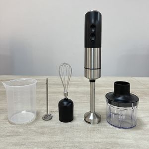Mezclador multifuncional de dos velocidades al por mayor, mezclador eléctrico de inmersión, batidor de huevos, Espumador de leche, juego mezclador Manual de acero inoxidable - Product Image 6
