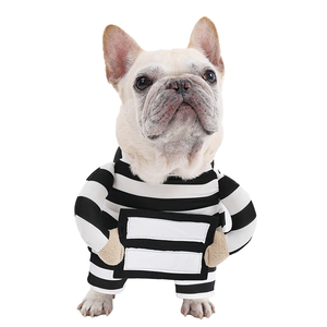 Clásico poliéster polar mascota Cosplay abrigo prisionero estilo mascota disfraz vestir accesorios para perros - Product Image 1