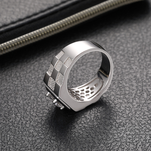 Dropshipping 웨딩 쥬얼리 화이트 골드 도금 925 스털링 실버 <span class=keywords><strong>1ct</strong></span> VVS Moissanite 다이아몬드 약혼 밴드 반지 - Product Image 3