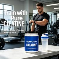 Créatine monohydrate pure en poudre OEM ODM Marque privée Végétalien Sport Gym Musculation Supplément de créatine