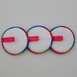 Tampons démaquillants en microfibres super doux et réutilisables Tampons démaquillants en coton pour nettoyer le visage avec logo personnalisé - Product Image 3