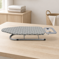 Planche à repasser portable de table, support à repasser pliable, grande surface de repassage avec housse 100% coton, certifiée CE