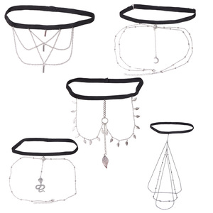 Cadena para Pierna de Mujer con Diseño de Hojas Doradas, Banda Elástica con Cristales de Imitación, Joyería de Playa para Uso Diario - Product Image 5