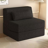 Canapé Tatami convertible individuel, recouvert de Sherpa, en éponge, pliable, compressé sous vide, pour personne paresseuse, approvisionnement transfrontalier